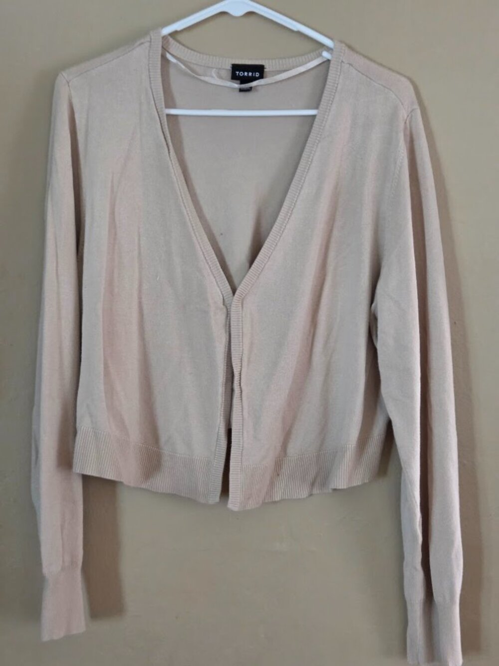 Torrid Cropped Long Sleeve Cardigan